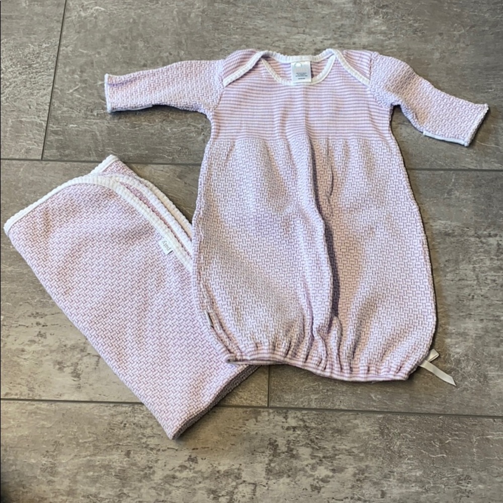 Paty Matching Gown and Blanket NWOT